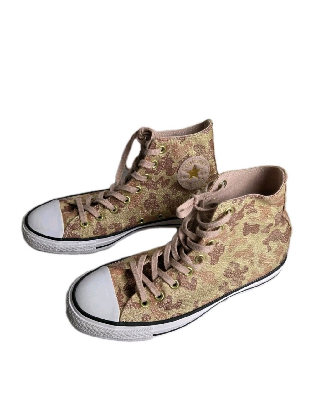 CONVERSE Chuck Taylor All Star HIGH TOP Brown Camo Glitter WOMENS 9 (559837F)